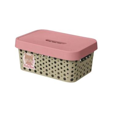 Imagem de CAIXA ORGANIZADORA CESTO 4,5l BABY BEAR USUAL PARA QUARTO DO BEBÊ - US