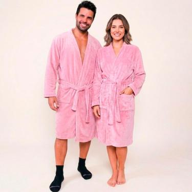 Imagem de Roupão Adulto Benévola Premium Antialérgico Unissex Confortável Macio Luxo Frio Quentinho Original-Unissex