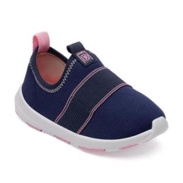 Imagem de Tênis Infantil Sport Neo Menina Pimpolho Calce Fácil Azul Passeio-Feminino