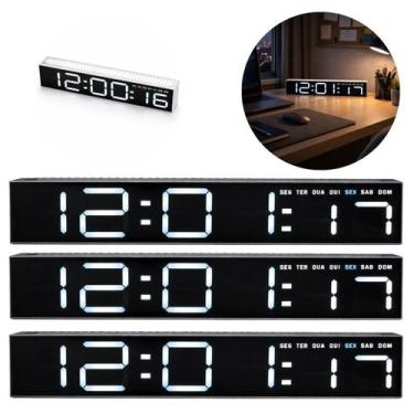 Imagem de 3 Relógios Digital Led de Mesa com Despertador30cm - Ami, 1