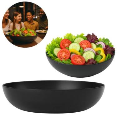 Imagem de Prato Fundo Saladeira Redonda 1100ml Preto - São Bernado Ltda