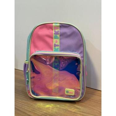 Imagem de Mochila De Costas Puket Média Menina Color Block 