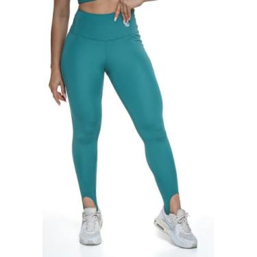 Imagem de Calça Legging com Pezinho Básica - Manalinda, M, Verde