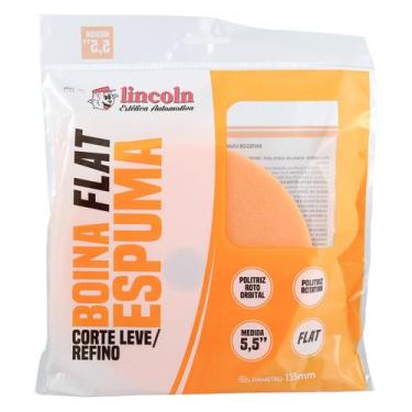 Imagem de Boina de Espuma Laranja Lincoln FLAT 5,5 Polegadas - Corte Leve / Refi