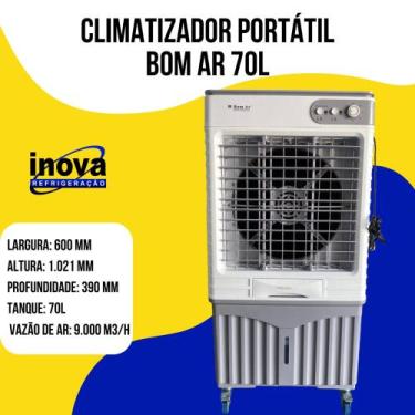 Imagem de Climatizador bom ar 70l 110v - BOM-AR, 110V