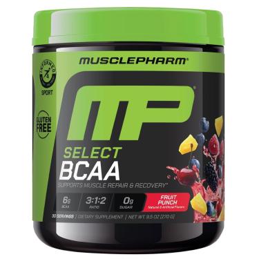 Imagem de BCAA em pó MusclePharm Essentials Blue Raspberry 30 porções-Unissex