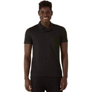 Imagem de Camiseta Gola Polo Masculina Malwee - PRETO - M-Masculino