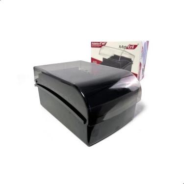 Imagem de Fichário Maxcril Acrílico Liso 4x6 com Divisórias Transparente Organiz