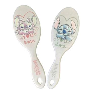 Imagem de Kit 2 Escovas De Cabelo Stitch & Angel You And Me Marco Boni, Colorido