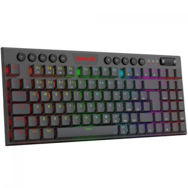 Imagem de Teclado Mecânico Gamer Redragon Yi, Low-Profile, RGB, Switch Brown, 96
