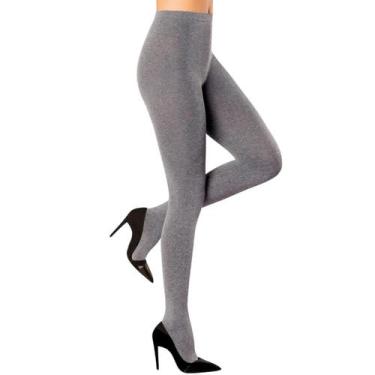 Imagem de Meia Calça Feminina Loba Fio 80 Opaca da Lupo, M, Cinza