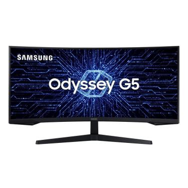 Imagem de Monitor Gamer Curvo Samsung Odyssey G5 34, 165 Hz, 1ms, FreeSync, HDR10 - LC34G55TWWLMZD
