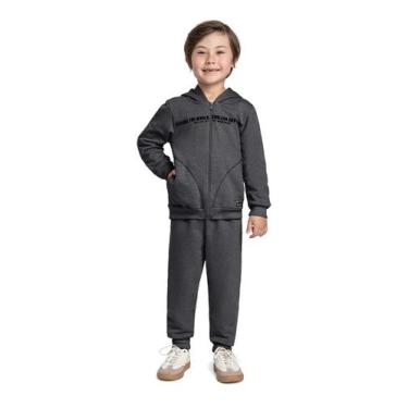 Imagem de Conjunto Menino Moletom Preto Livy, Preto, 8