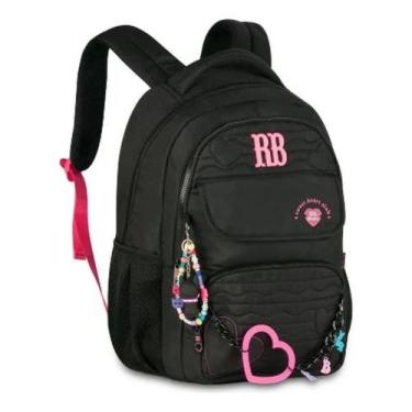 Imagem de Mochila Rebecca Bonbon - Heart Beats Preto - RB27015 - Clio