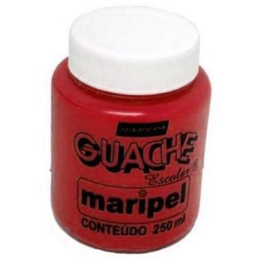 Imagem de Tinta Guache 250ml Vermelho - Maripel