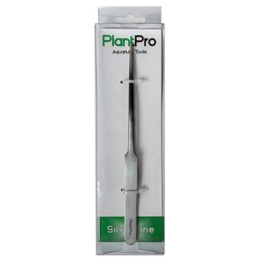Imagem de Pinça Reta Ponta Fina 20cm Silver Line PlantPro Aço Aquário Plantado