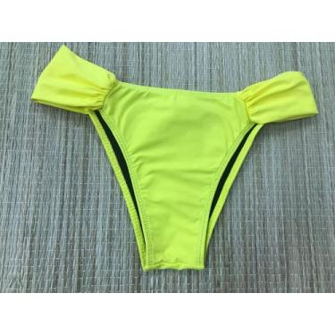 Imagem de Biquíni Drapeado Avulso - Nice Biquínis, Amarelo, P