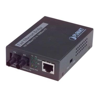 Imagem de Conversor de midia 10/100TX  RJ45 / FO ST MM Planet FT-801 
