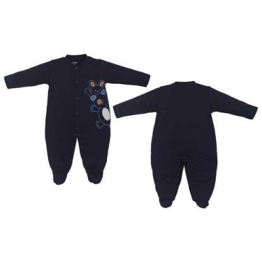 Imagem de Macacão Suedine Estampado Inverno Bebê Menino Upi Uli -, G