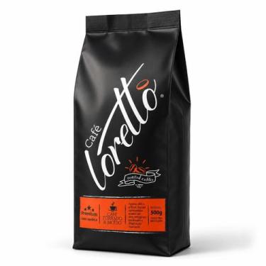 Imagem de Café Torrado Arábica Grãos Moído Premium Especial Loretto 500g - Loret