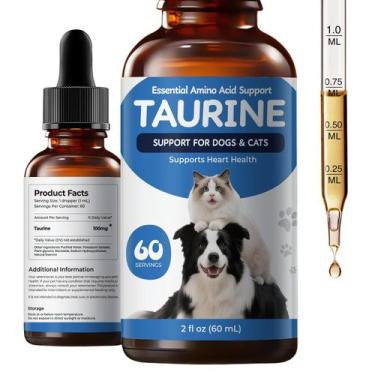Imagem de Suplemento de taurina Homibabis 60 ml líquido para cães e gatos