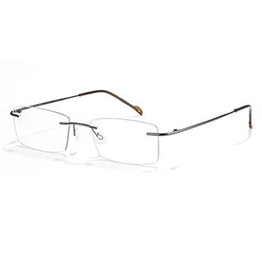 Imagem de Óculos de computador com bloqueio de luz azul Cyxus [melhor sono] antifadiga digital para a cabeça e para a dor de cabeça, 8602t08,bright Gun Color Frame