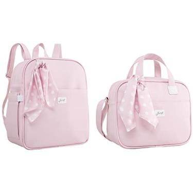 Imagem de Kit Bolsa Maternidade Média Trocador Mochila Candy Just Rosa