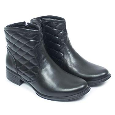 Imagem de bota feminina, country em legitimo couro bovino, forrada em tecido espumado modelo 312 cla (31, 312 N.Mestiço Preto)