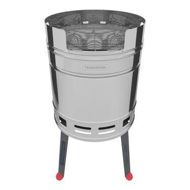 Imagem de Churrasqueira à Carvão Tramontina TCP 400 em Aço Inox e Aço Esmaltado