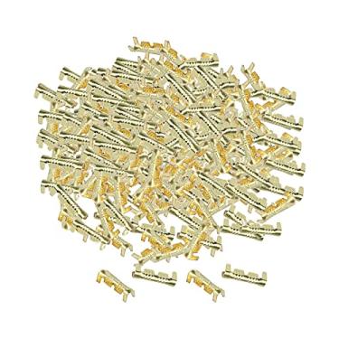 Imagem de MERIGLARE Terminais de crimpagem de latão para carro 0,5-1,5 mm Kit de terminais de fio de conexão rápida anti corrosão crimpagem conector elétrico, 200 peças