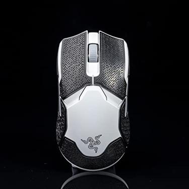 Imagem de Hokeyio DIY Handmade Suck Sweat Mouse Grips Patins para Razer Viper Ultimate Wireless Sem Rato Preto Crimp