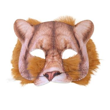 Imagem de (Standard, Ligjht Brown) - Furry Animal Adult Costume Half Mask