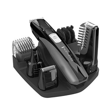 Imagem de Remington Kit avançado de limpeza corporal recarregável da cabeça aos pés, aparador de barba (10 peças), 16,3 cm, preto