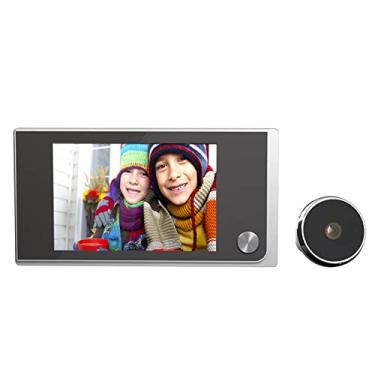 Imagem de Câmera de visualização de porta, tela colorida LCD de 3,5 polegadas 120 graus grande angular eletrônico campainha câmera olho mágico de porta digital para escritório doméstico