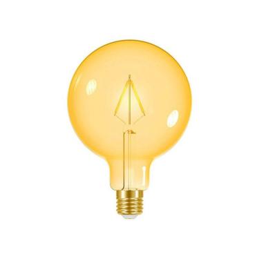 Imagem de 10 Lâmpadas Led Taschibra Filamento Vintage G125 3W E27 Bivolt