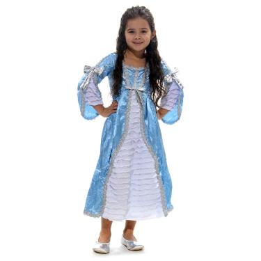 Imagem de Fantasia Princesa Azul Vestido Infantil
 M