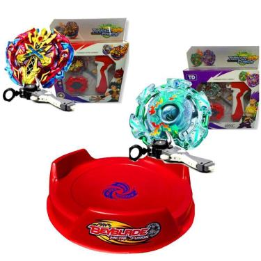 Imagem de Beyblade Combo Xcalius X Kerbeus + Lançadores
