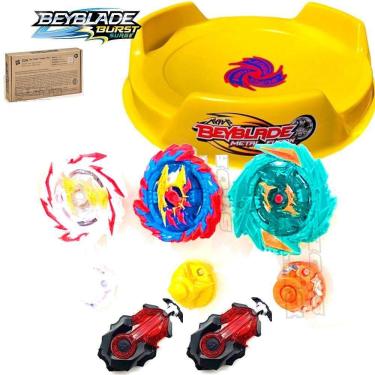 Imagem de Beyblade Arena Tempest Cloud 3-pack- 2 Lançadores - Hasbro