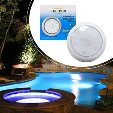 Imagem de Luminária LED Piscina Branca 80mm Rosca 1/2 9w RGB 50017