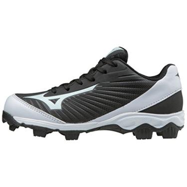 Imagem de Mizuno Chuteira de beisebol 9-Spike Advanced Youth Franchise 9 moldado preto/branco