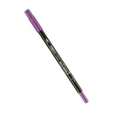 Imagem de Uchida 1122-C-8 Marvy caneta marcador ponta extra fina Le Plume II ponta dupla, violeta