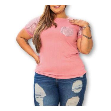 Blusa Feminina Moda Evangélica Manga Curta Barata Sku:b10