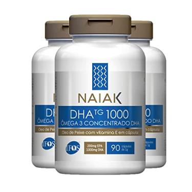 Imagem de Kit 3 Ômega 3 DHA TG 1000 concentrado Naiak 90 cápsulas