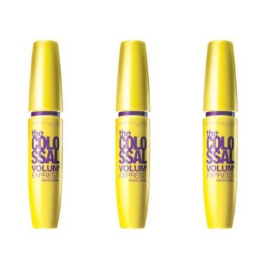 Maybelline Colossal Máscara P/ Cílios Lavável (Kit C/03)