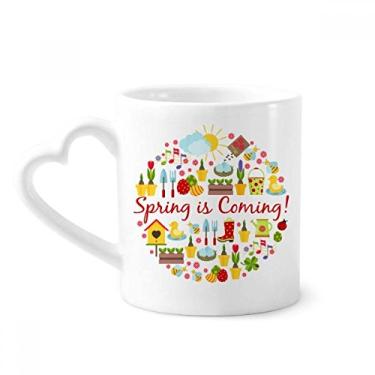 Imagem de Caneca redonda de coração de vidro com tema de pato da Páscoa e religião