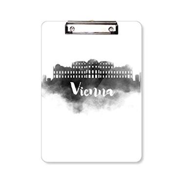 Imagem de Vienna Austria Landmark Ink Cidade Prancheta Pasta Bloco de Escrita Placa de Apoio A4