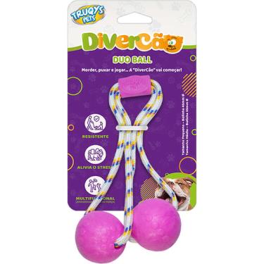 Imagem de Brinquedo Duo Ball Divercão Rosa - Tam. M
