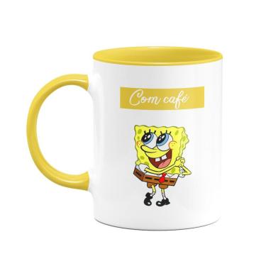 Imagem de Caneca Bob esponja - Com café, sem café! - B-yellow