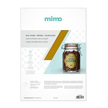 Imagem de Adesivo Imprimivel Dourado Jateado à Prova D`agua - Mimo - A4 10fls 180gr