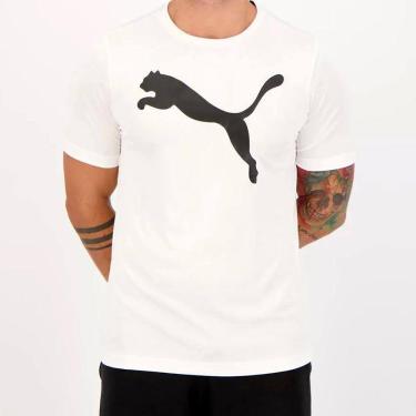 Imagem de Camiseta Puma Active Big Logo Masculina - Branco